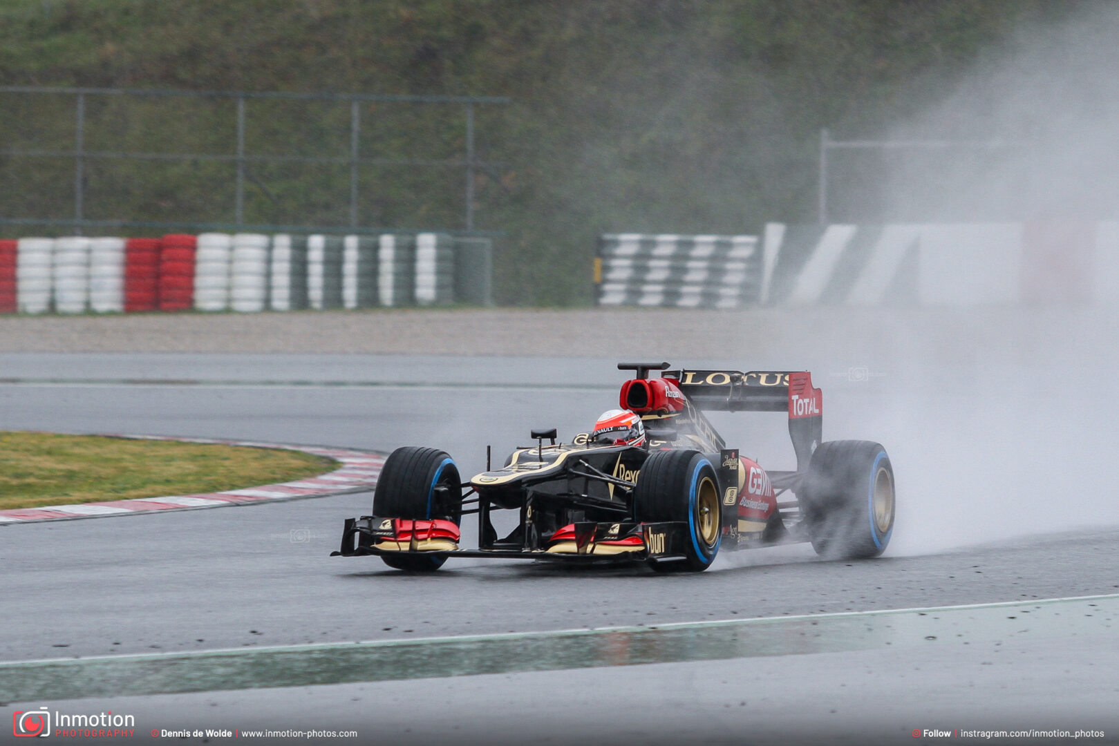 Curvone Renault Barcelona Spray Grosjean Lotus