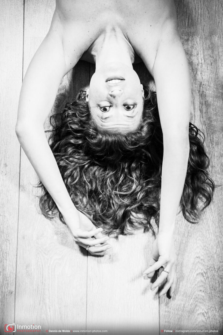 Model Maria Hanging Upside Down Photography