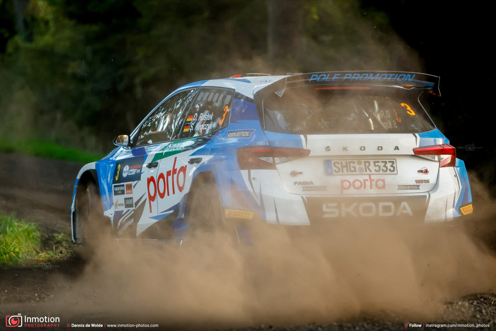 Dennis Rostek Fabia Rs Rally2 Hellendoorn Drifting Dust