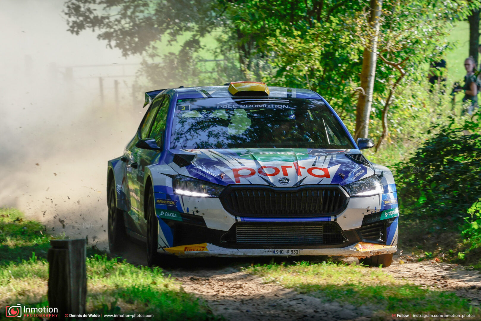 Dennis Rostek Fabia Rally2 Hellendoorn Dust