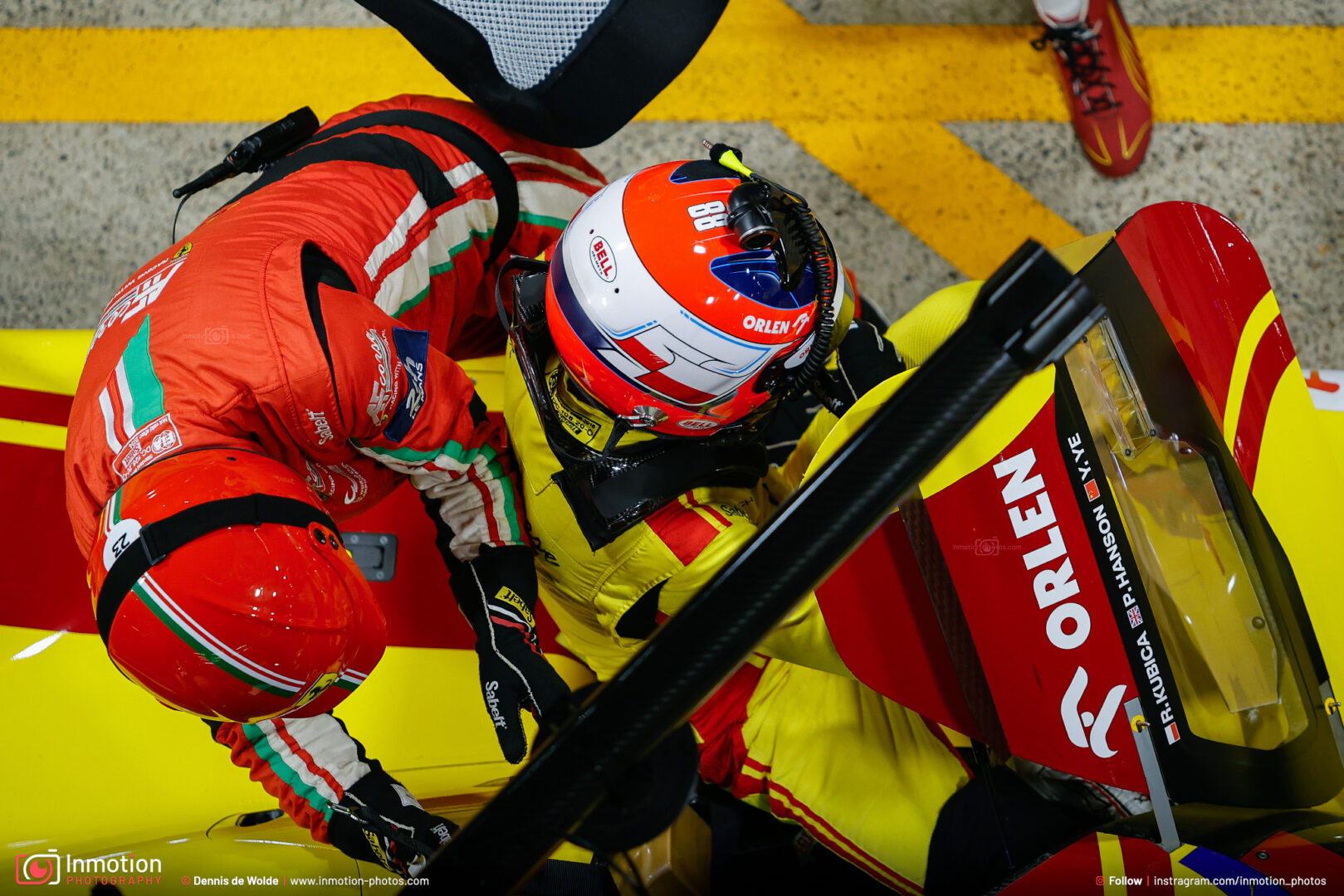 Robert Kubica Helmet Driver Change Ferrari Hypercar