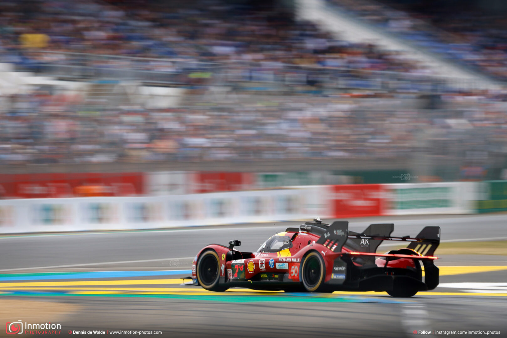 Fuoco Nielsen Molina Ferrari Hypercar Lemans Straight