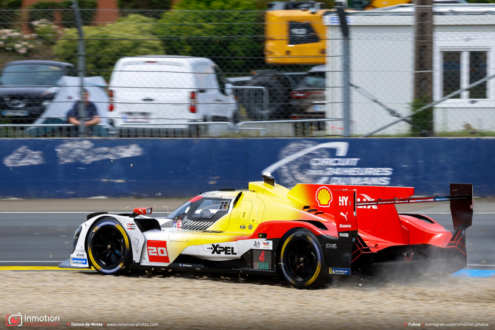 Bmw Team Wrt Robin Frijns Hits The Gravel Mulsanne
