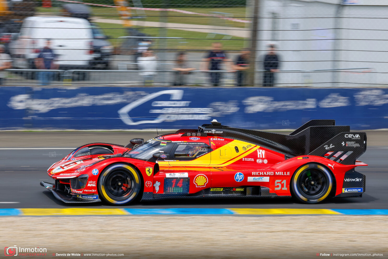 Ferrari 499p Hypercar James Calado Mulsanne Panning