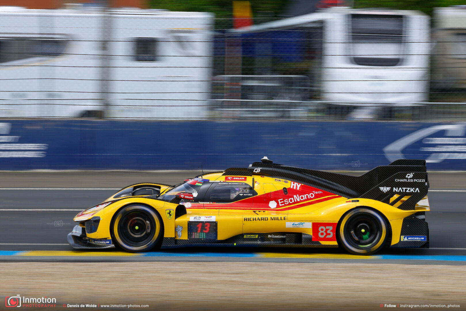 Ferrari 499p Yifei Ye Mulsanne Panning Speed
