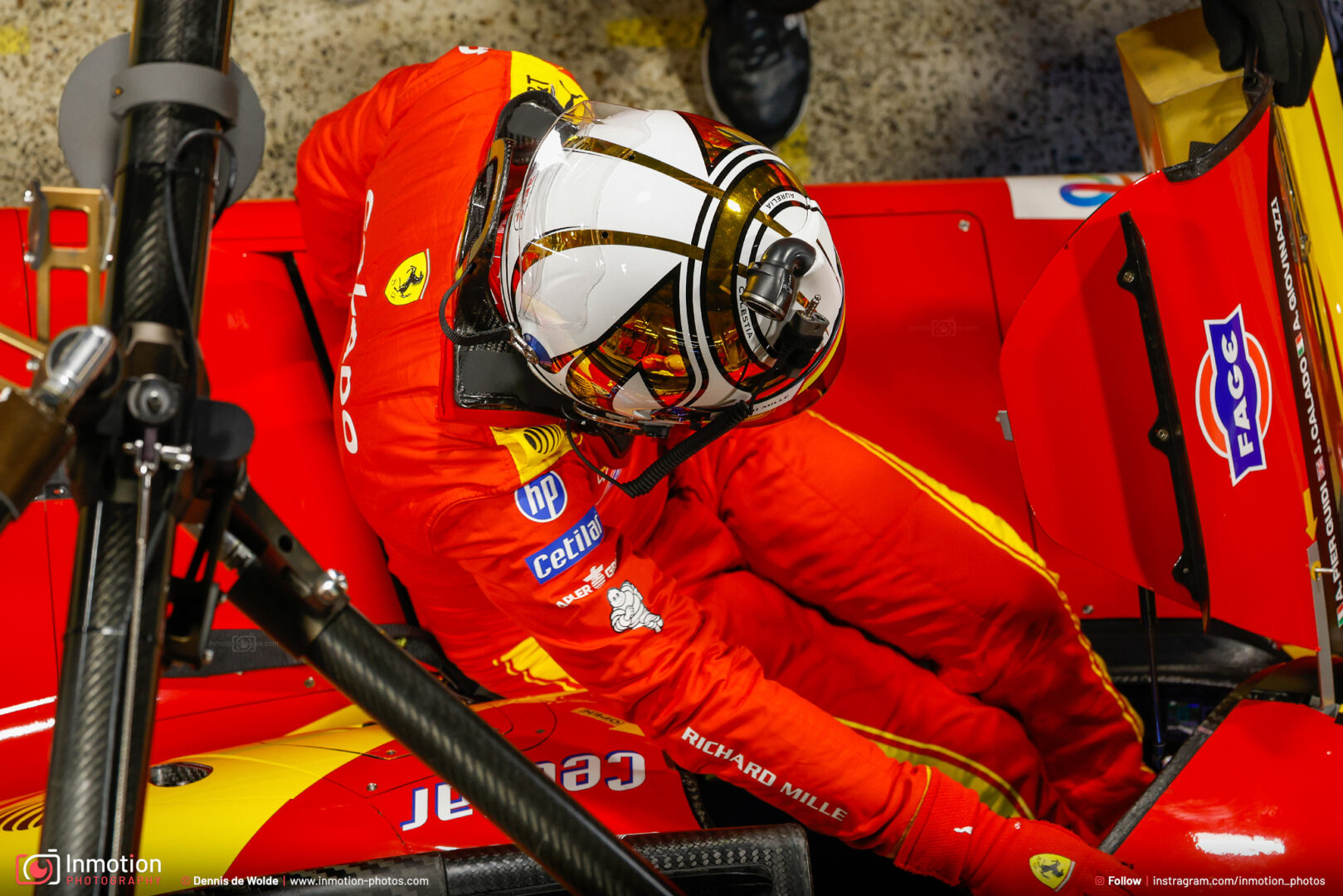 James Calado Driverchange Pitlane Lemans Ferrari Hypercar