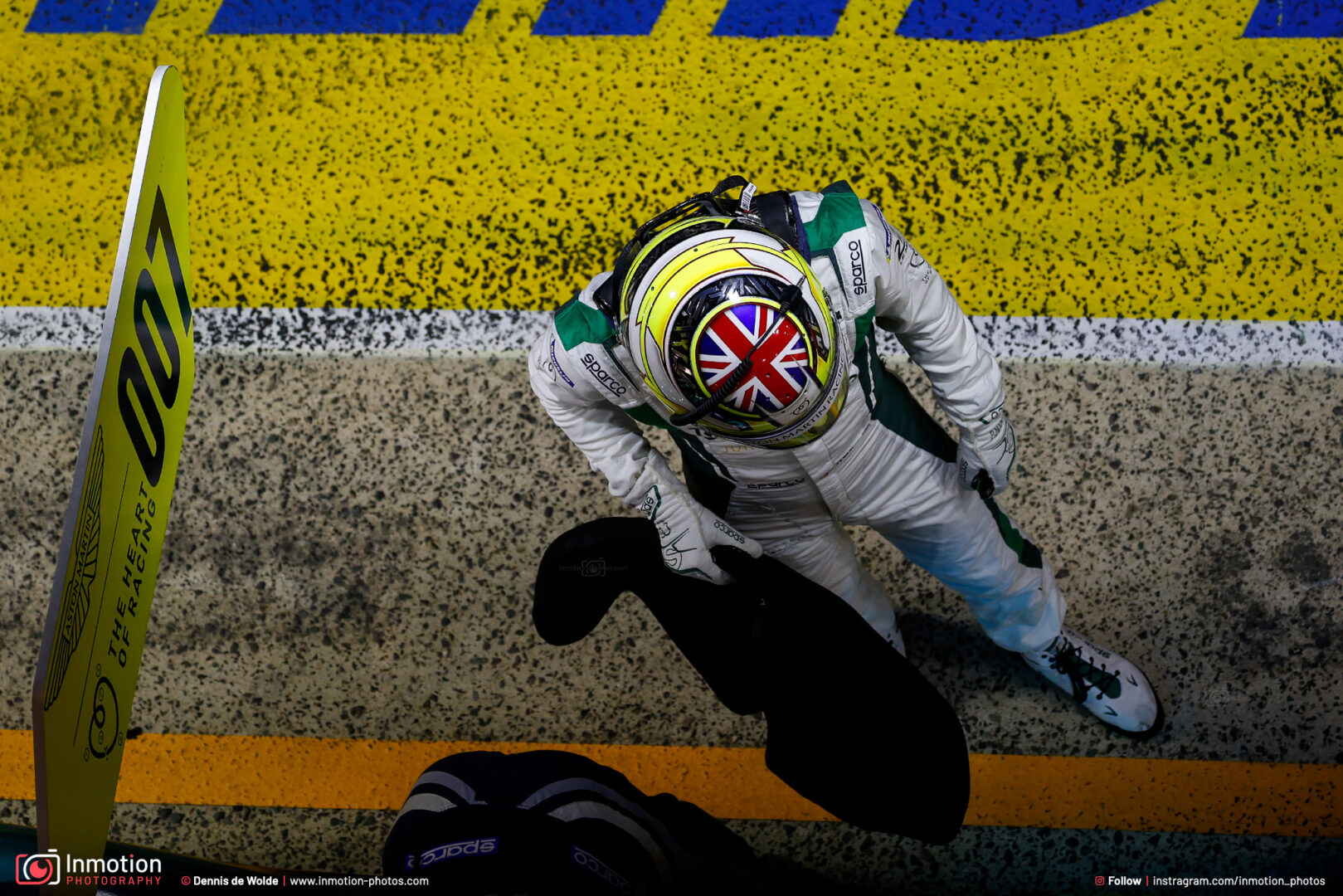 Ross Gunn Driver Change Pitstop Lemans Aston Martin