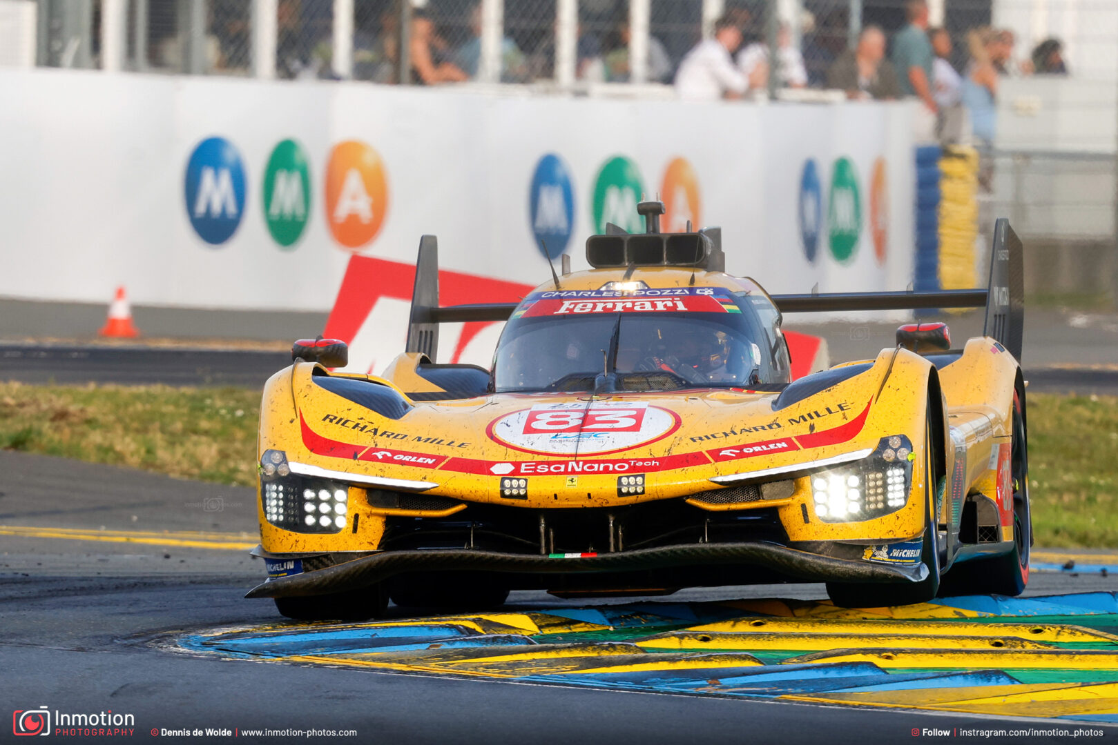 Yifei Ye Ferrari 499p Hypercar Ford Chicane Lemans