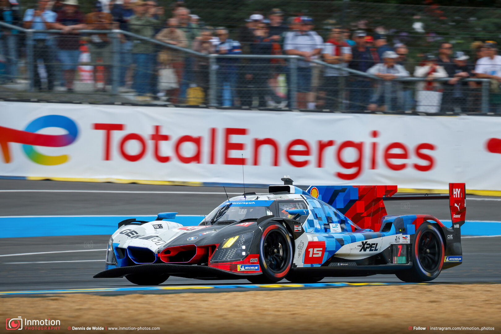 Bmw Hybrid V8 Hypercar Panning Dunlop Curves Lemans