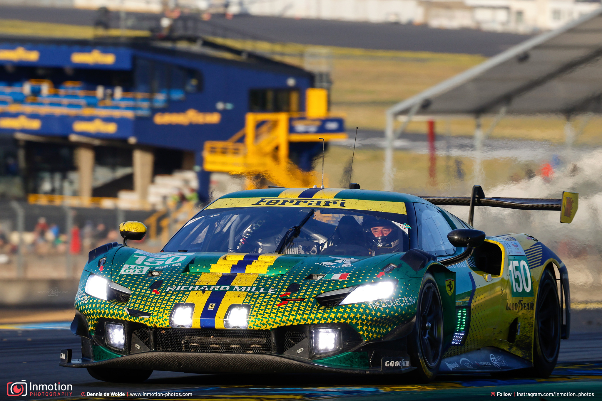 Ferrari 296 Custodio Toledo Sunrise Eyes Dunlop Bridge 24h Lemans